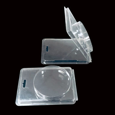 Clear PET Hinged Plastic Packaging Clamshell Blister for False Nails ISO9001 Approved