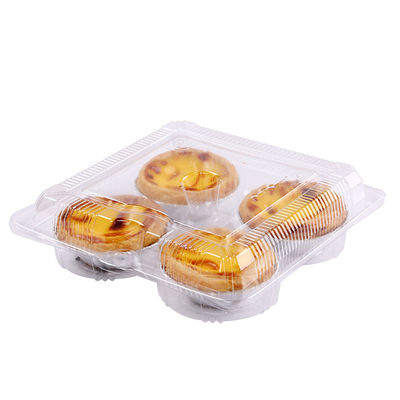 SH-0058 OEM Disposable Food Grade Transparent PET Packaging for Takeaway Egg Tart Cake