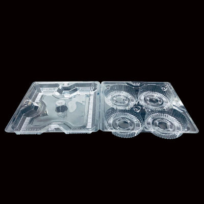 SH-0058 OEM Disposable Food Grade Transparent PET Packaging for Takeaway Egg Tart Cake