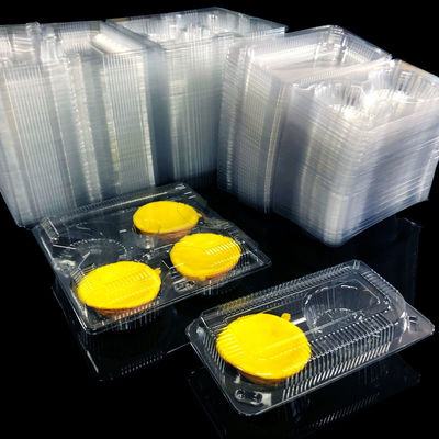 SH-0058 OEM Disposable Food Grade Transparent PET Packaging for Takeaway Egg Tart Cake