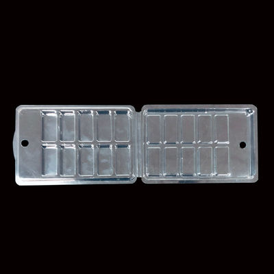 ISO14001 Certified Hinged Clamshell Packaging for Artificial Nails and Makeup Tools