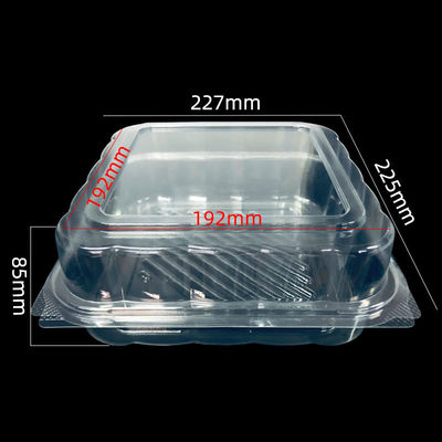 Direct Customized PET Blister Clamshell Packaging for Bakery Food Clear and Durable