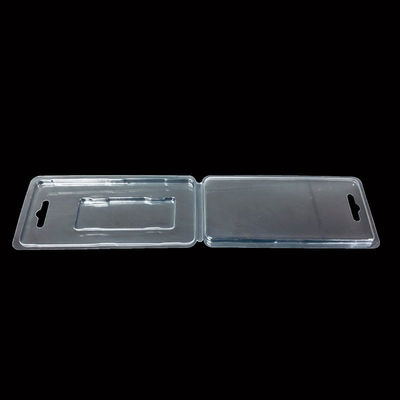 Customizable PET Hinged Blister Clamshell Packaging for Artificial Nails Makeup Tools