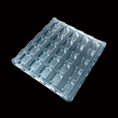 Clear PET Turnover Plastic Holder Blister Tray for Semiconductor Components Customized