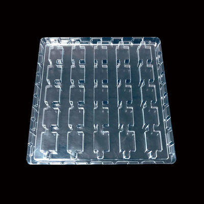 Clear PET Turnover Plastic Holder Blister Tray for Semiconductor Components Customized