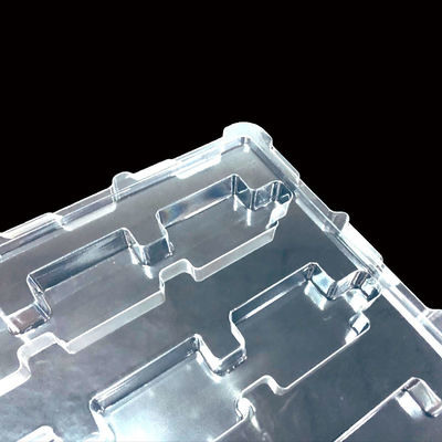 Clear PET Turnover Plastic Holder Blister Tray for Semiconductor Components Customized