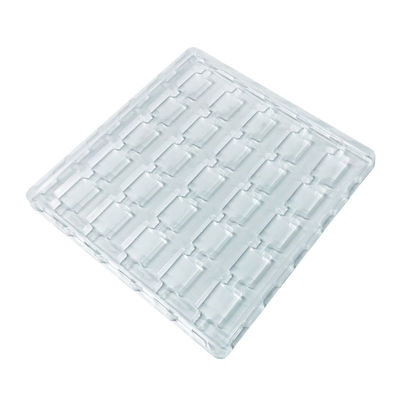 Clear PET Turnover Plastic Holder Blister Tray for Semiconductor Components Customized