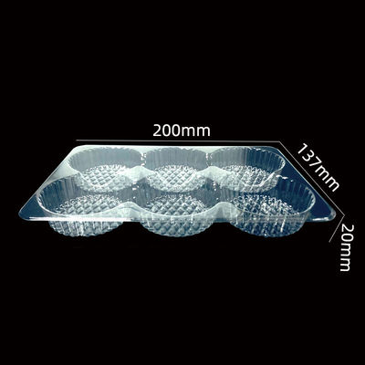 Food Grade Clear PET Blister Insert Tray for Mochi Pastries Cakes Muffins Bakery