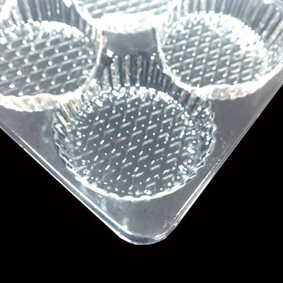 Food Grade Clear PET Blister Insert Tray for Mochi Pastries Cakes Muffins Bakery