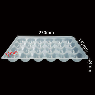 OEM ODM Natural White PP Blister Tray for Octopus Balls Meatballs Thickness 0.2-2.0mm