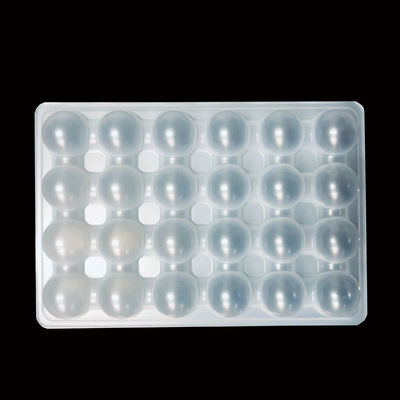 OEM ODM Natural White PP Blister Tray for Octopus Balls Meatballs Thickness 0.2-2.0mm