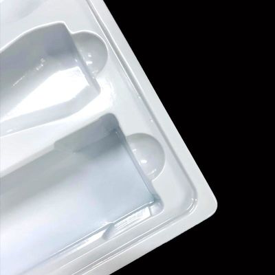 Skin Care Kit Insert Tray White PS Plastic Packaging Blister Molded Tray for Cosmetics Set