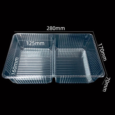 Custom Disposable Clear Food Grade PET Blister Insert Tray Plastic Boxes For Pastry