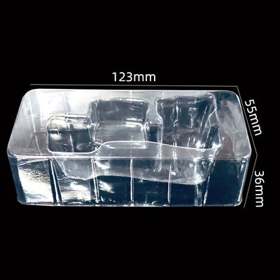 Customized Clear PET Blister Insert Tray for Chrome Nail Powder Jar Makeup Tools Made
