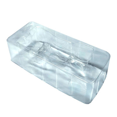 Customized Clear PET Blister Insert Tray for Chrome Nail Powder Jar Makeup Tools Made