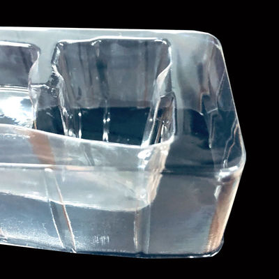 Customized Clear PET Blister Insert Tray for Chrome Nail Powder Jar Makeup Tools Made