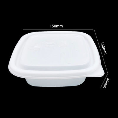 Customized Microwavable Food Grade Plastic Container for Soup Deli Food Natural White