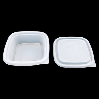 Customized Microwavable Food Grade Plastic Container for Soup Deli Food Natural White