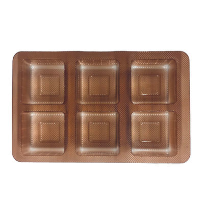 ISO45001 Approved Amber PET Tray for Mooncakes Pastries in Vacuum Forming Material