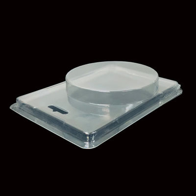 Clear PET Hinged Plastic Packaging Clamshell Blister for False Nails ISO9001 Approved