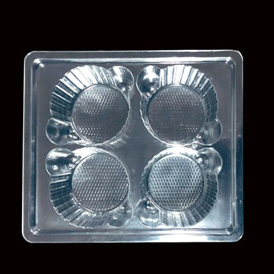 Food Grade 4 Pack Plastic Boxes for Disposable Cupcakes Muffins PET Plastic Type