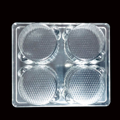Food Grade 4 Pack Plastic Boxes for Disposable Cupcakes Muffins PET Plastic Type