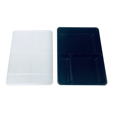 36 Years Experience Custom PP Black Tray PET Clear Lid Blister Packaging For Sliced Meat