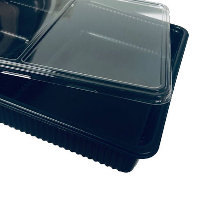 36 Years Experience Custom PP Black Tray PET Clear Lid Blister Packaging For Sliced Meat