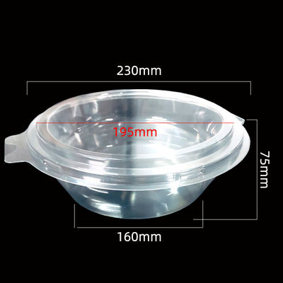 Customized Size Clear PET Blister Clamshell for Air Fryer Paper Aluminum Foil Bowls