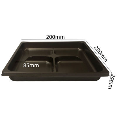 Cold Resistant Plastic Packaging Food Grade Amber Color Blister Tray for Mooncake Donuts