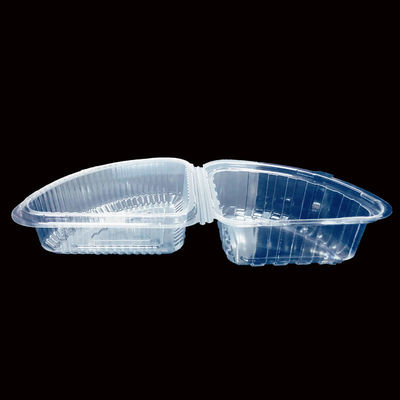 Customized Quarter Round Plastic Box for Cheese Cakes Cheeseburgers Clear PET Clamshell