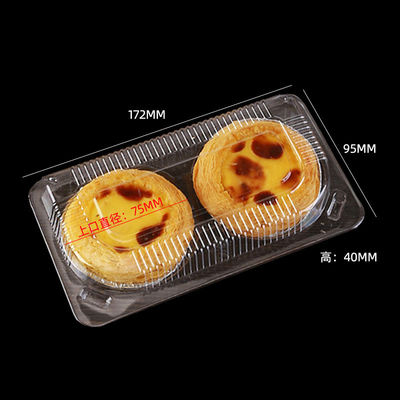Matt Lamination Printing Two Compartments Clamshell Box for Take Away Plastic Box