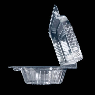 Matt Lamination Printing Two Compartments Clamshell Box for Take Away Plastic Box