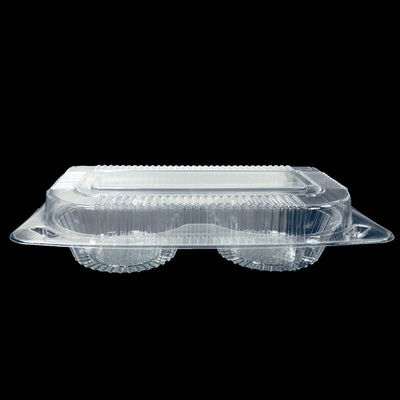 Matt Lamination Printing Two Compartments Clamshell Box for Take Away Plastic Box