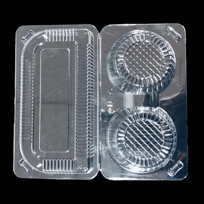 Matt Lamination Printing Two Compartments Clamshell Box for Take Away Plastic Box
