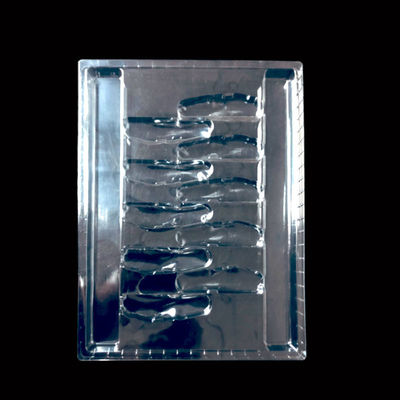 Transparent PET Plastic Packaging Tailored Disposable Blister Tray for Folding Knives