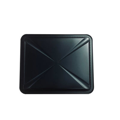 Cold Resistant Plastic Food Serving Plate Black PP Blister Tray for Beef Slice Meat