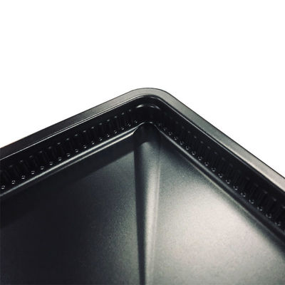 Cold Resistant Plastic Food Serving Plate Black PP Blister Tray for Beef Slice Meat