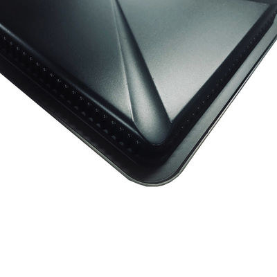 Cold Resistant Plastic Food Serving Plate Black PP Blister Tray for Beef Slice Meat