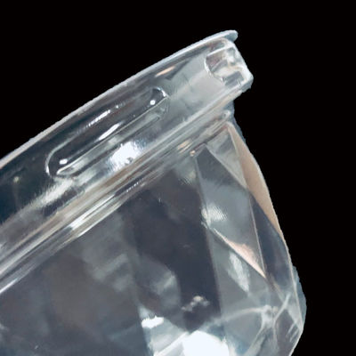 Clear PET Blister Cup Lid for Coffee Boba Milk Tea Yogurt Customizable Crystal Shape