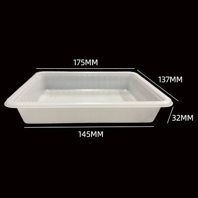 Nature White PP Blister Tray for Bakery Rice Cake Customizable Microwavable Packaging