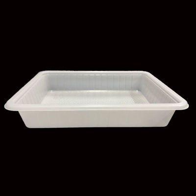 Nature White PP Blister Tray for Bakery Rice Cake Customizable Microwavable Packaging
