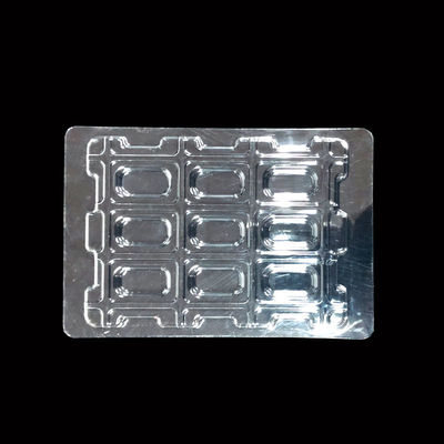 Clear PET Blister Tray Stackable and Customized for Electronic Components Packaging