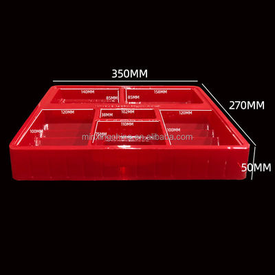 Matt Lamination PET Food Container Blister Packaging Tray for Cookie Biscuit Cracker