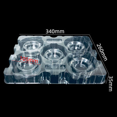 Customized Stackable Clear PET Molded Tray for Hardware Semiconductor Components