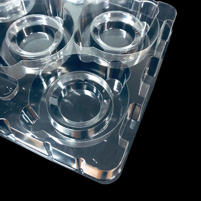 Customized Stackable Clear PET Molded Tray for Hardware Semiconductor Components