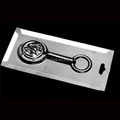 PET/PVC/PS/PP Customized Triple Folding Sliding Paper Card Blister Packaging for Coins